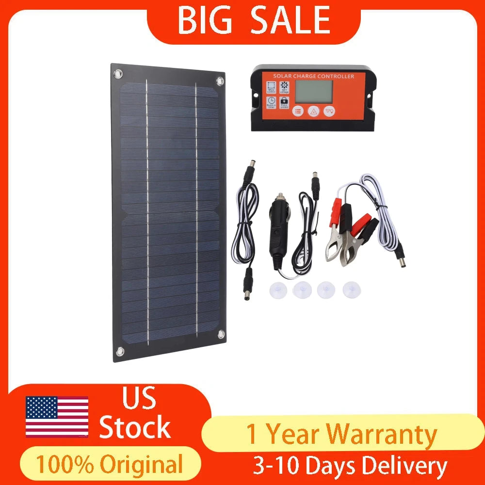 YOSOO Electric 600W Portable Solar Panel Kit With 100A Controller