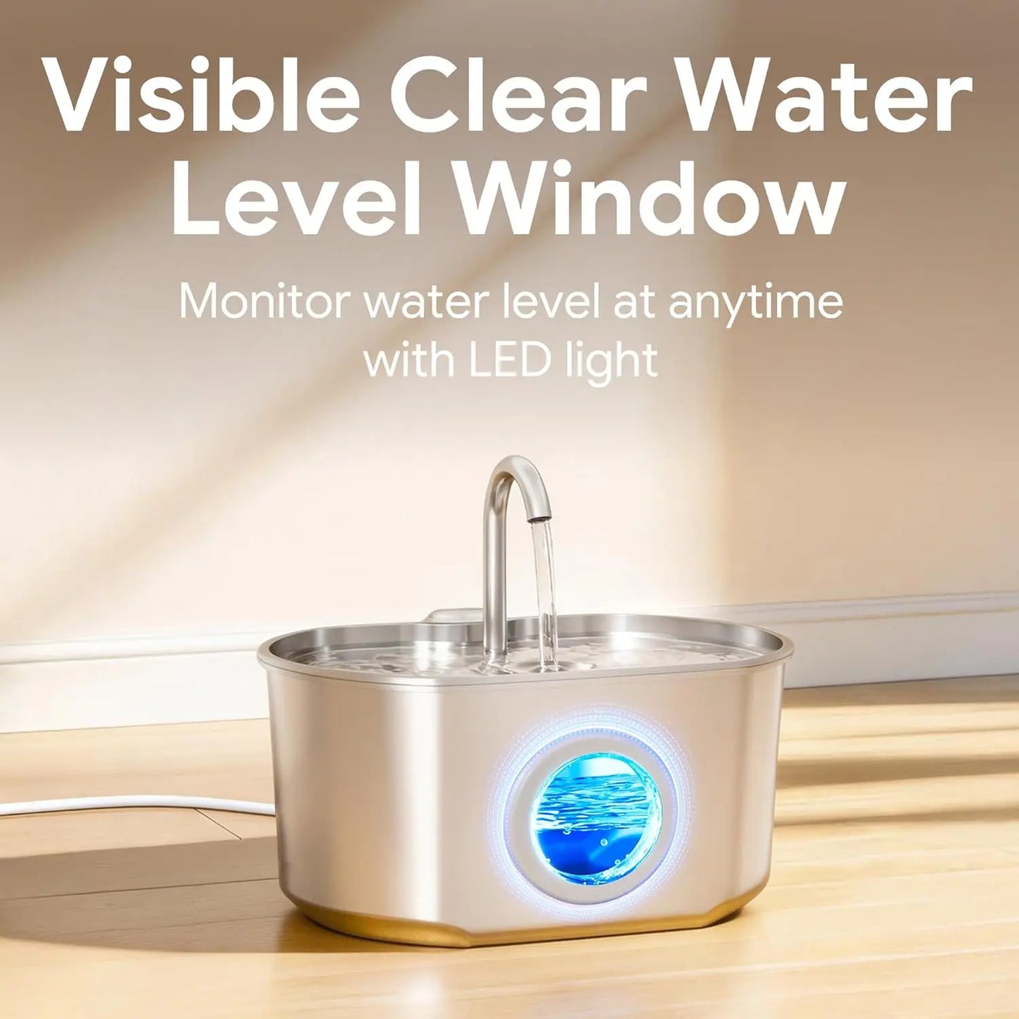 Cat Water Fountain Stainless Steel Automatic Dispenser