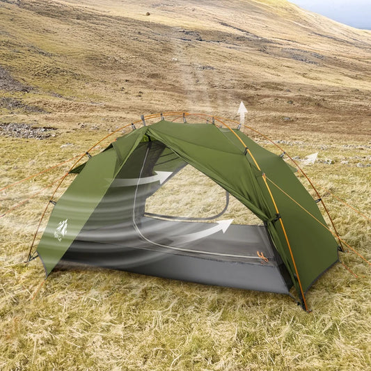 Night Cat Two Person Backpacking Tent Ultralight Waterproof Double Layers