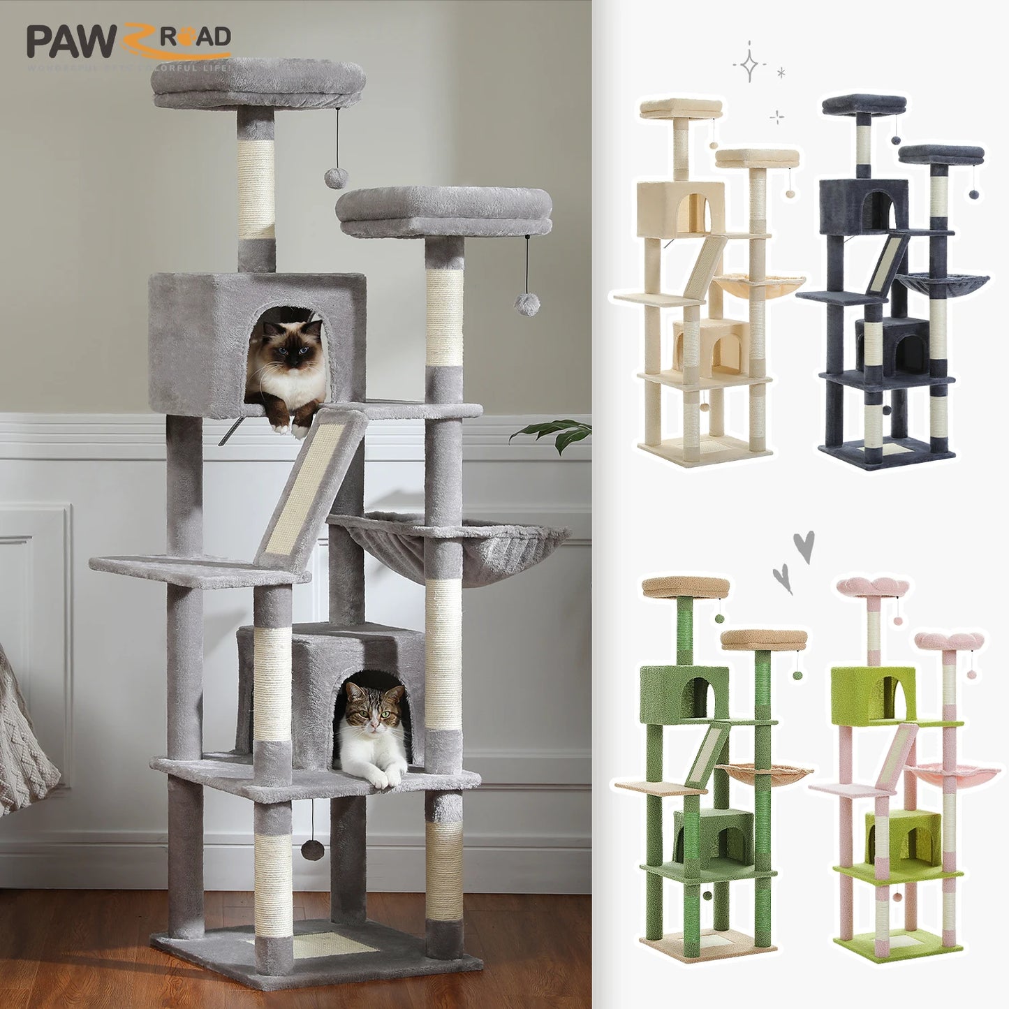 Pawz Road Multi Level Large Cat Tree Condo