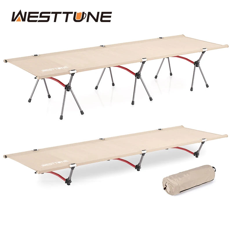 WESTTUNE Ultra Light Aluminum Folding Bed For Camping And Travel