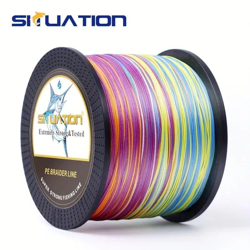 Durable Four-Strand PE Braided Fishing Line