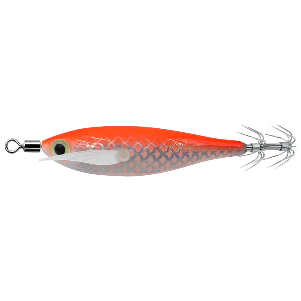 Luminous Squid Lure With 3D Eyes For Night Fishing
