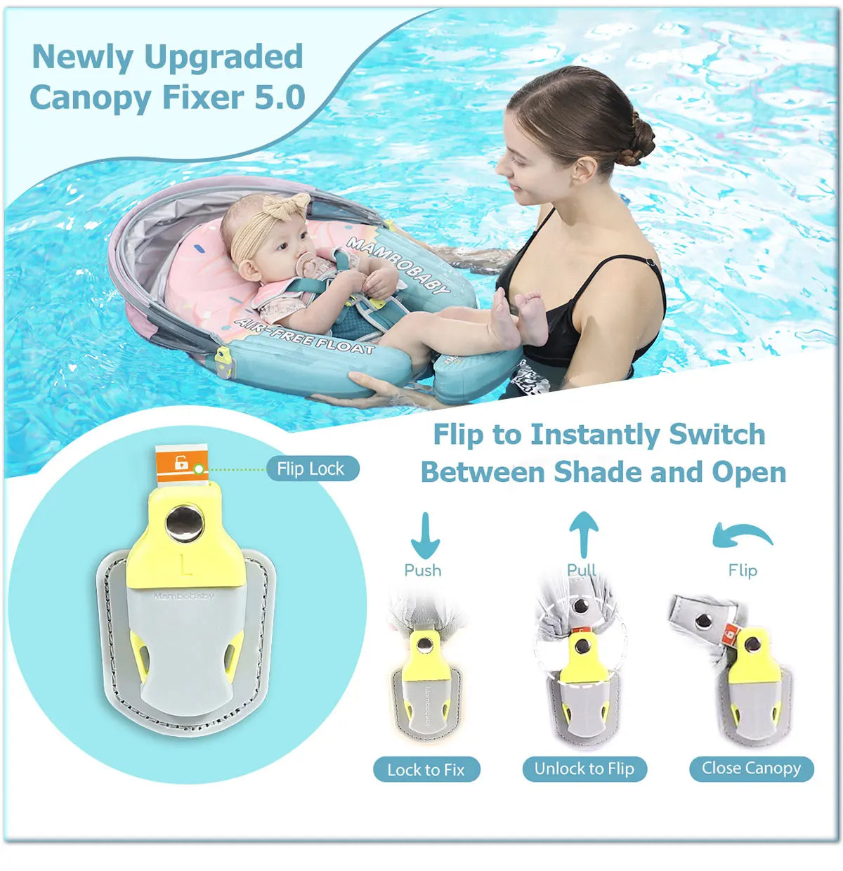 Mambobaby No Inflation Baby Float Harness For Safe Play
