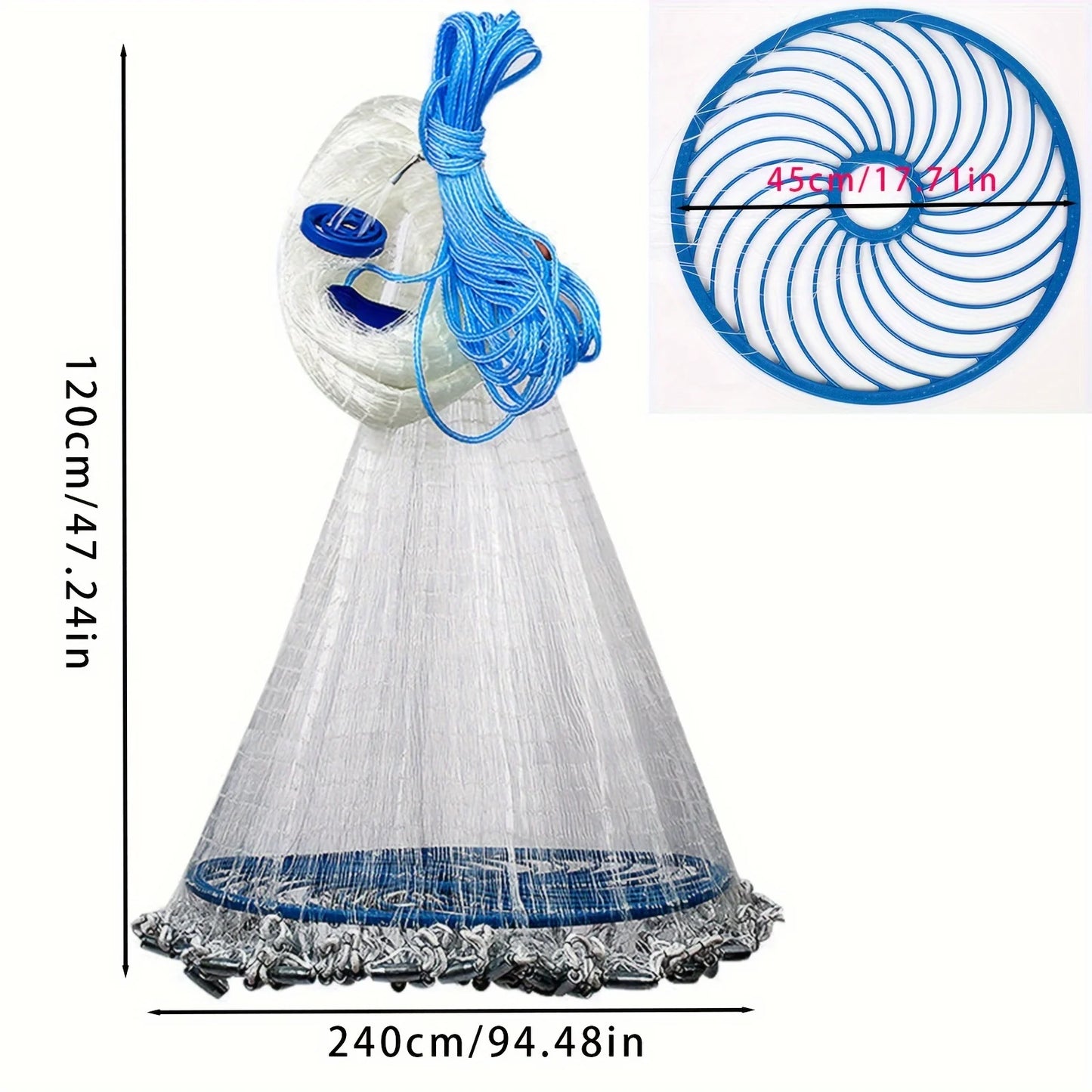 American Style Fishing Net Durable Outdoor Net For Freshwater Saltwater
