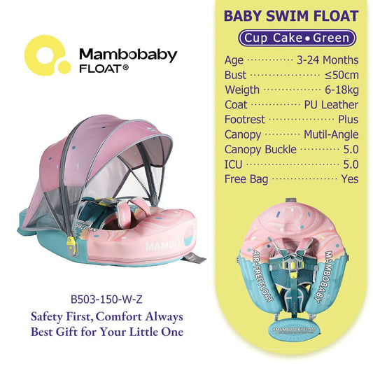 Mambobaby No Inflation Baby Float Harness For Safe Play