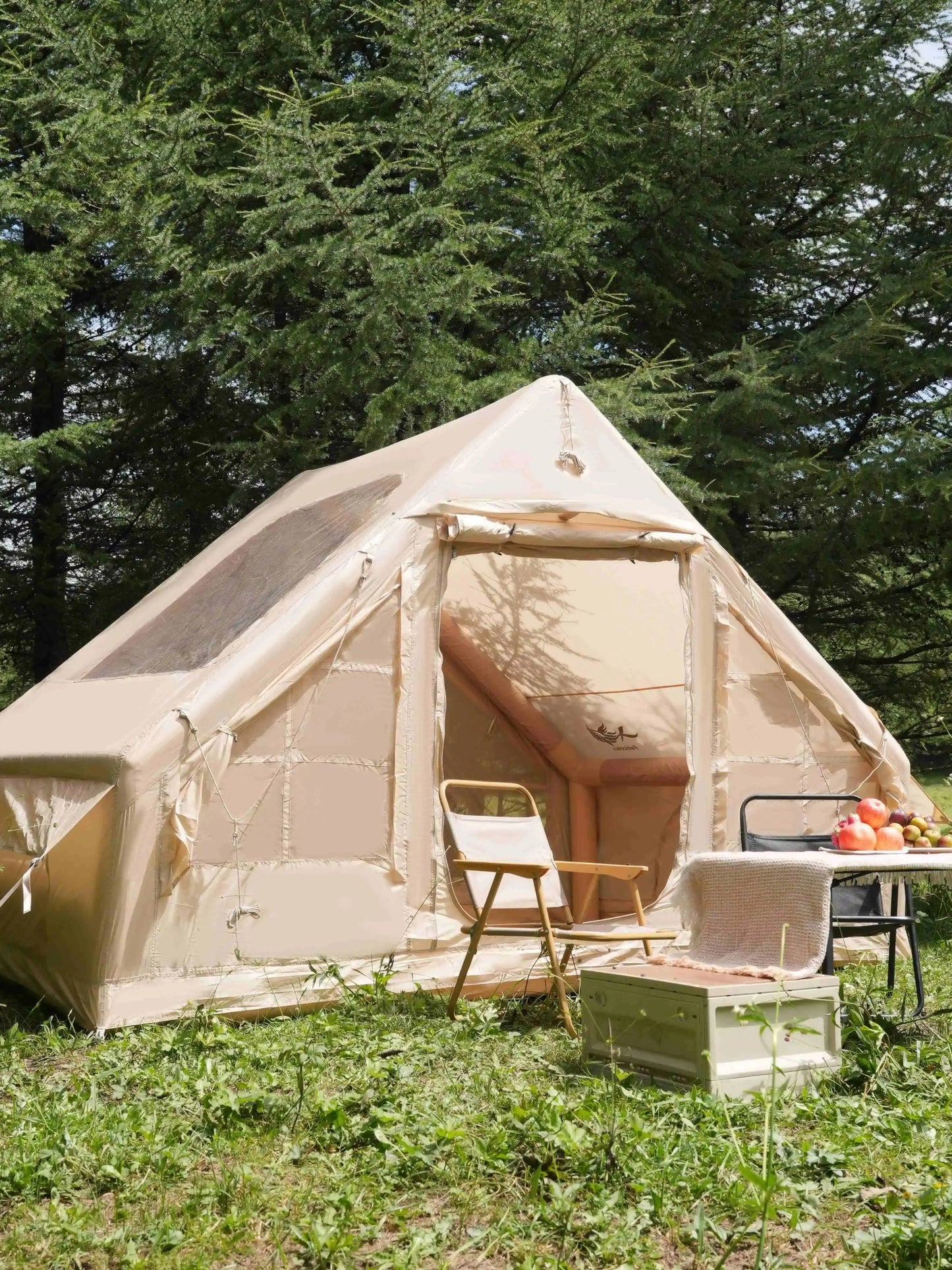 Pakicetus Inflatable Tent With Skylight Quick Setup Family Tent