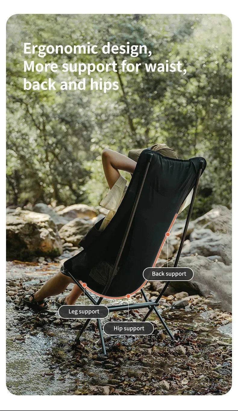 Naturehike Ultralight Folding Chair L04 150kg Load Capacity