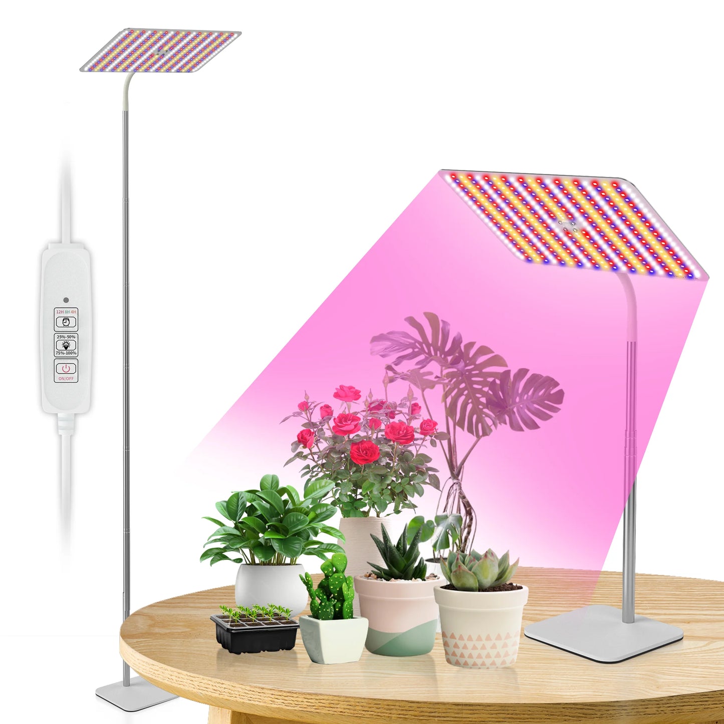 Full Spectrum LED Grow Light With Stand For Indoor Plants