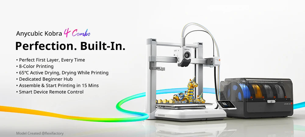 Anycubic Kobra Fast Printing 3D Printer With Filament Drying App