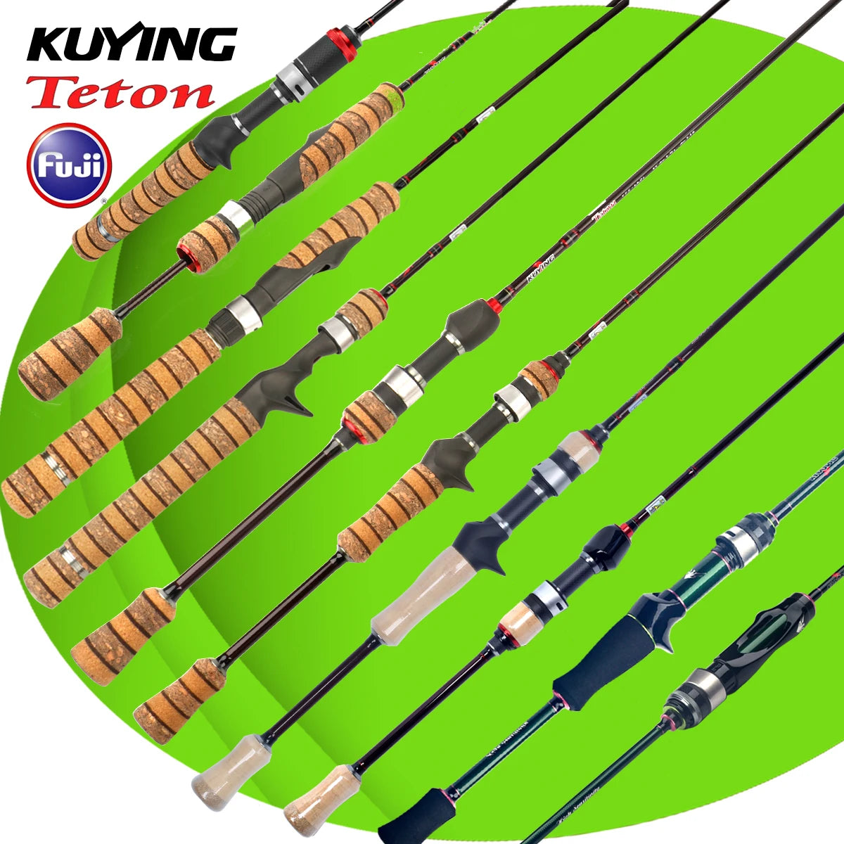 Kuying Teton Spinning Casting Rod Carbon 0.8-8g 1-8lb Fuji