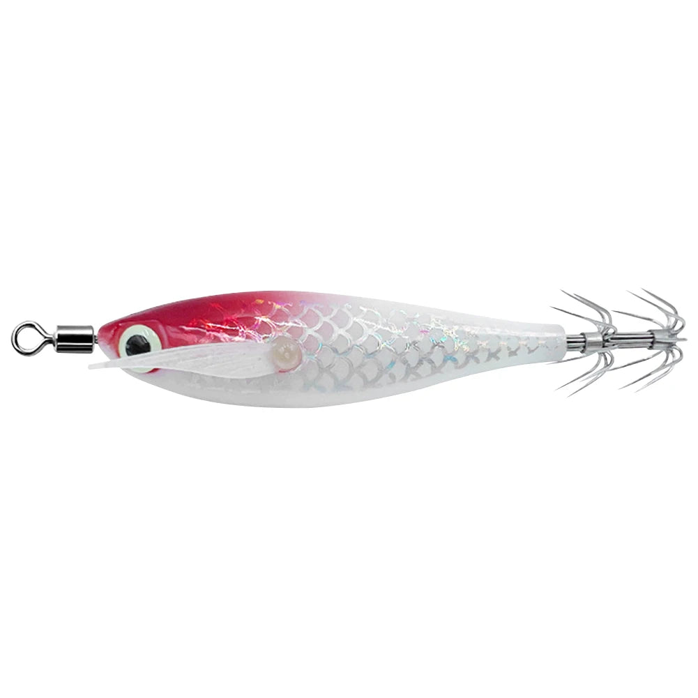Luminous Squid Lure With 3D Eyes For Night Fishing