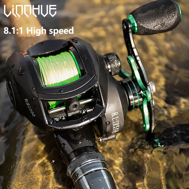LINNHUE BS2000 Baitcasting Reel 8.1:1 High Speed Saltwater Fishing