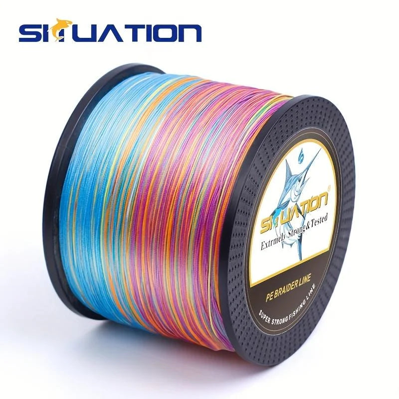 Durable Four-Strand PE Braided Fishing Line