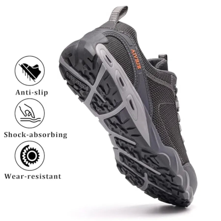 Unisex Hiking Shoes Breathable Non Slip Mesh Walking Shoes