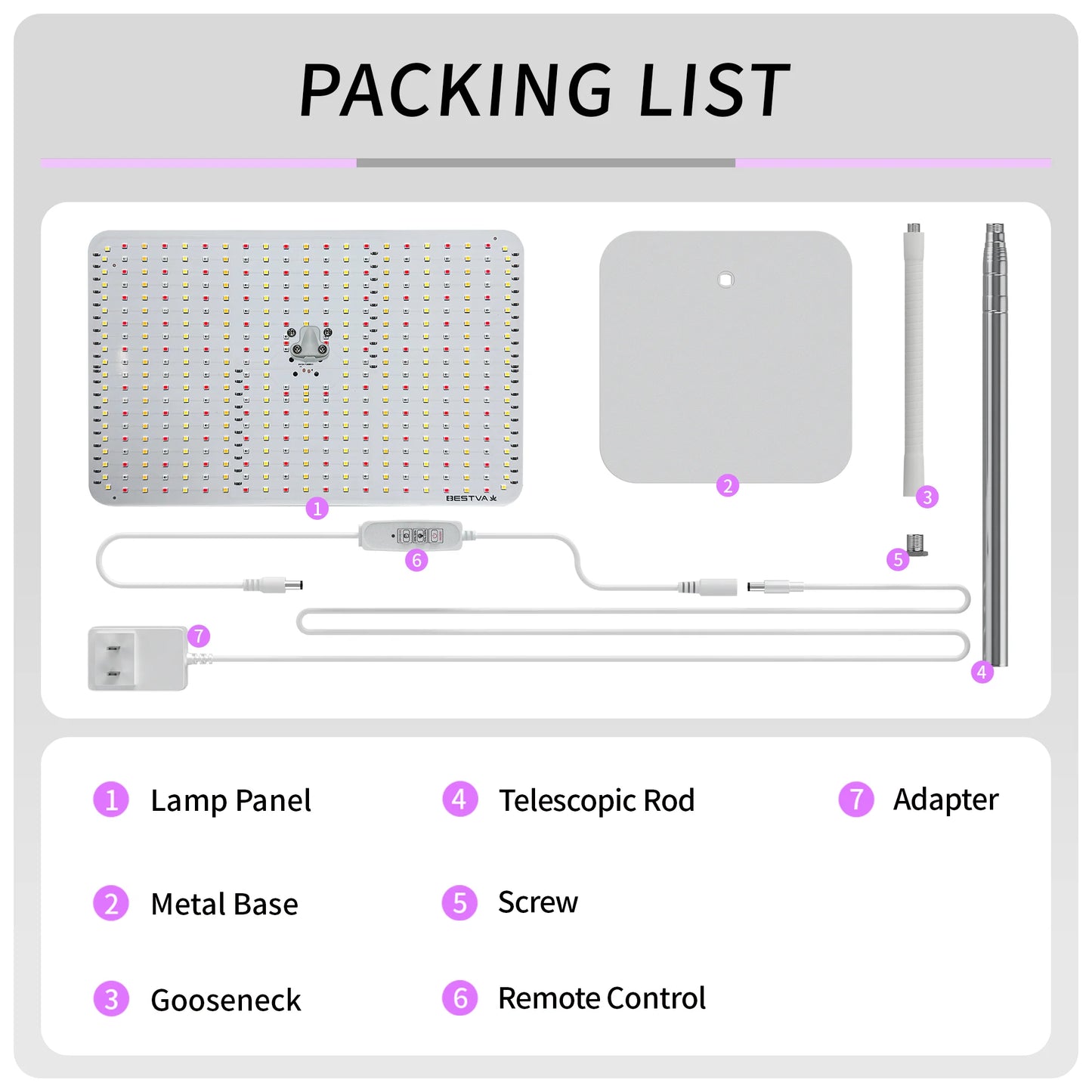 Full Spectrum LED Grow Light With Stand For Indoor Plants