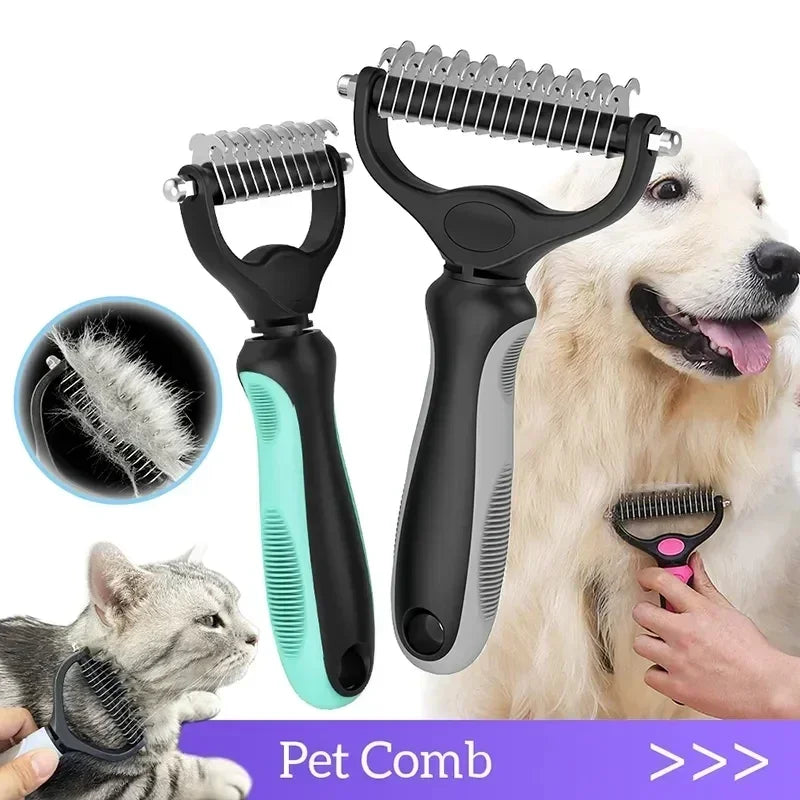 Double Sided Stainless Steel Pet Grooming Brush