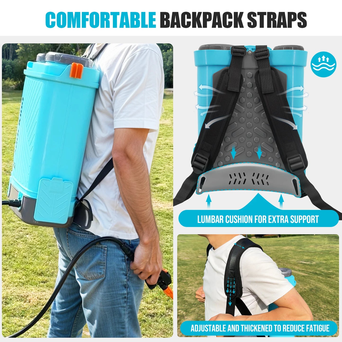 Battery Powered Backpack Sprayer 100 PSI Garden Sprayer Makita Compatible