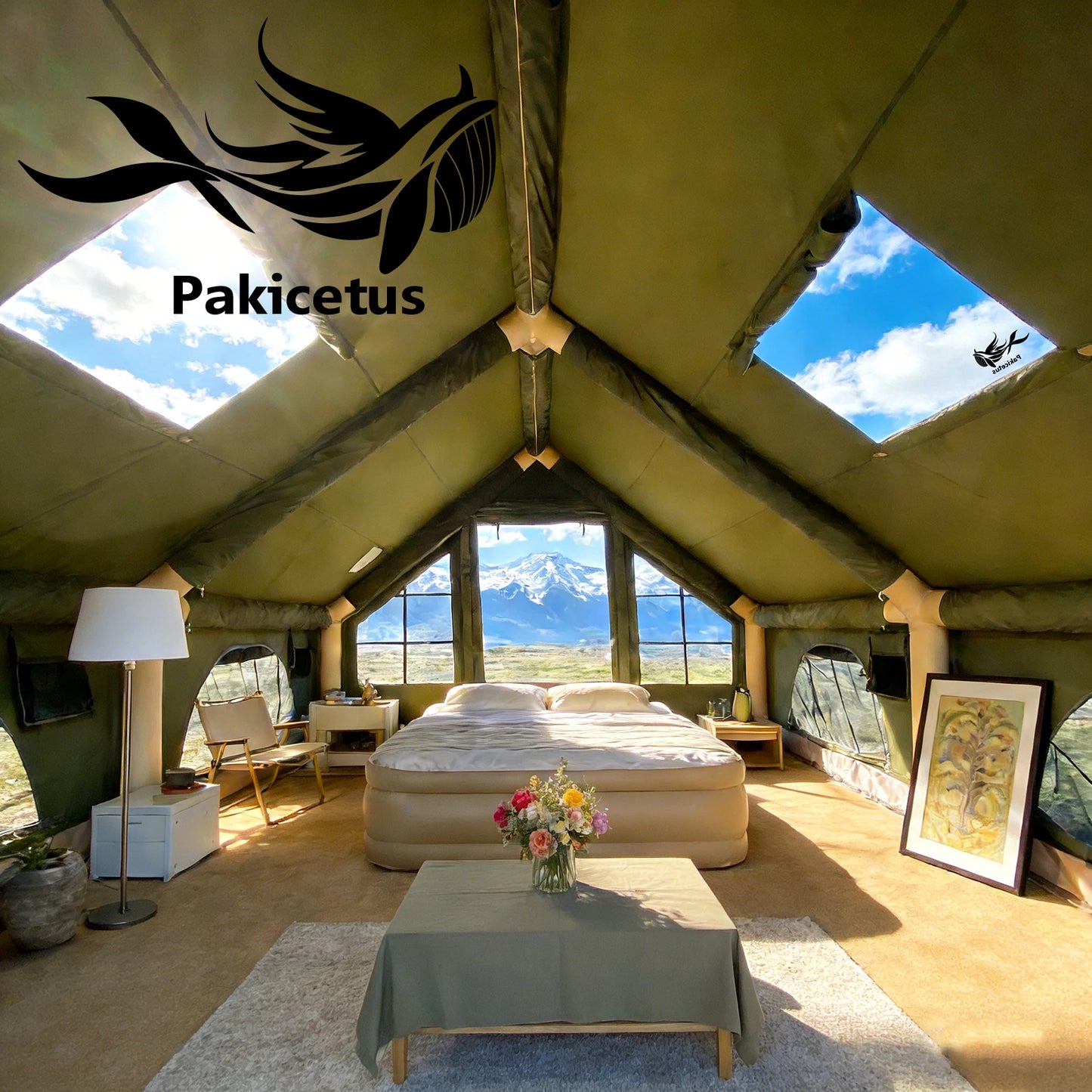 Pakicetus Quick Setup Inflatable Camping Tent Waterproof