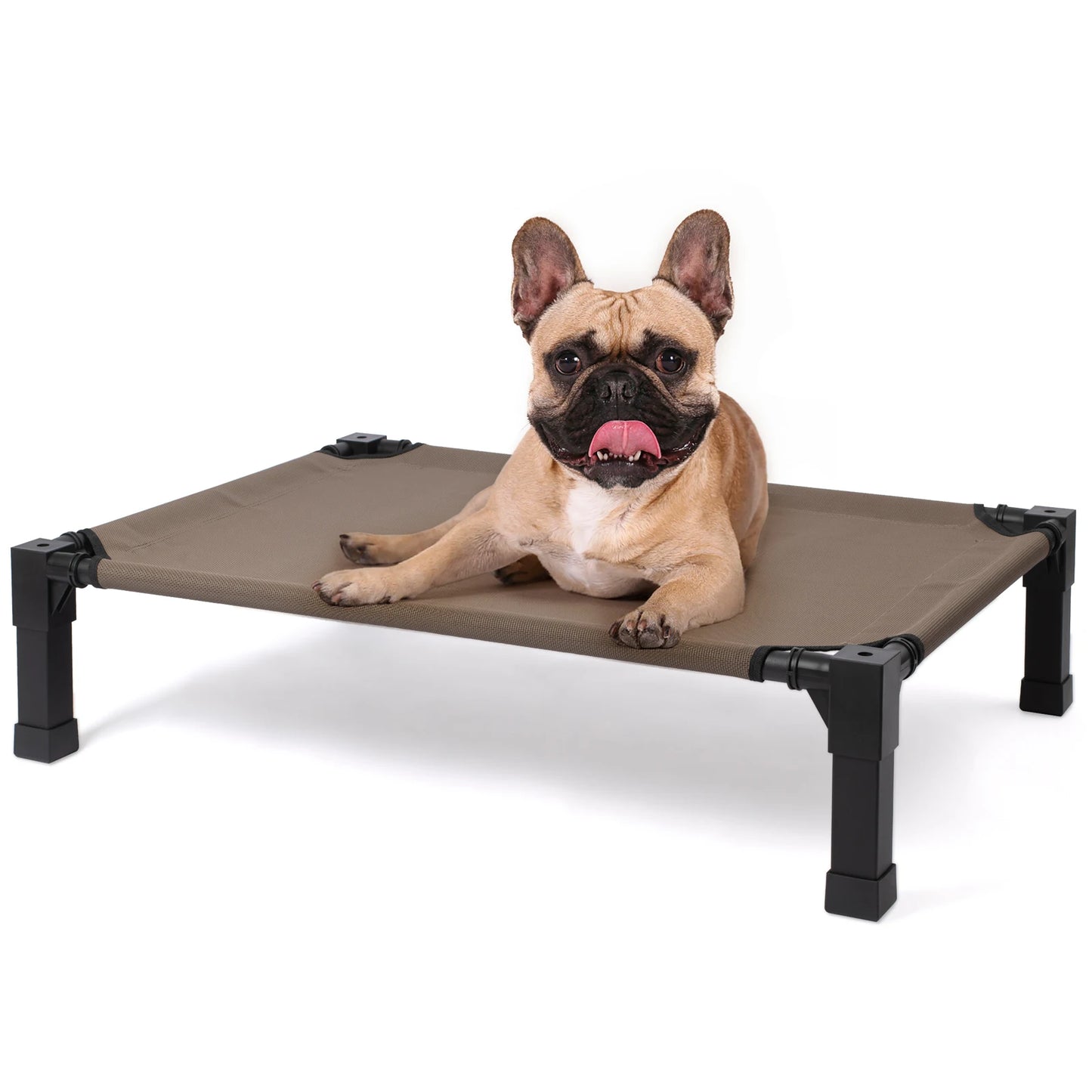 Elevated Cooling Dog Bed With Chewproof Mesh Metal Frame