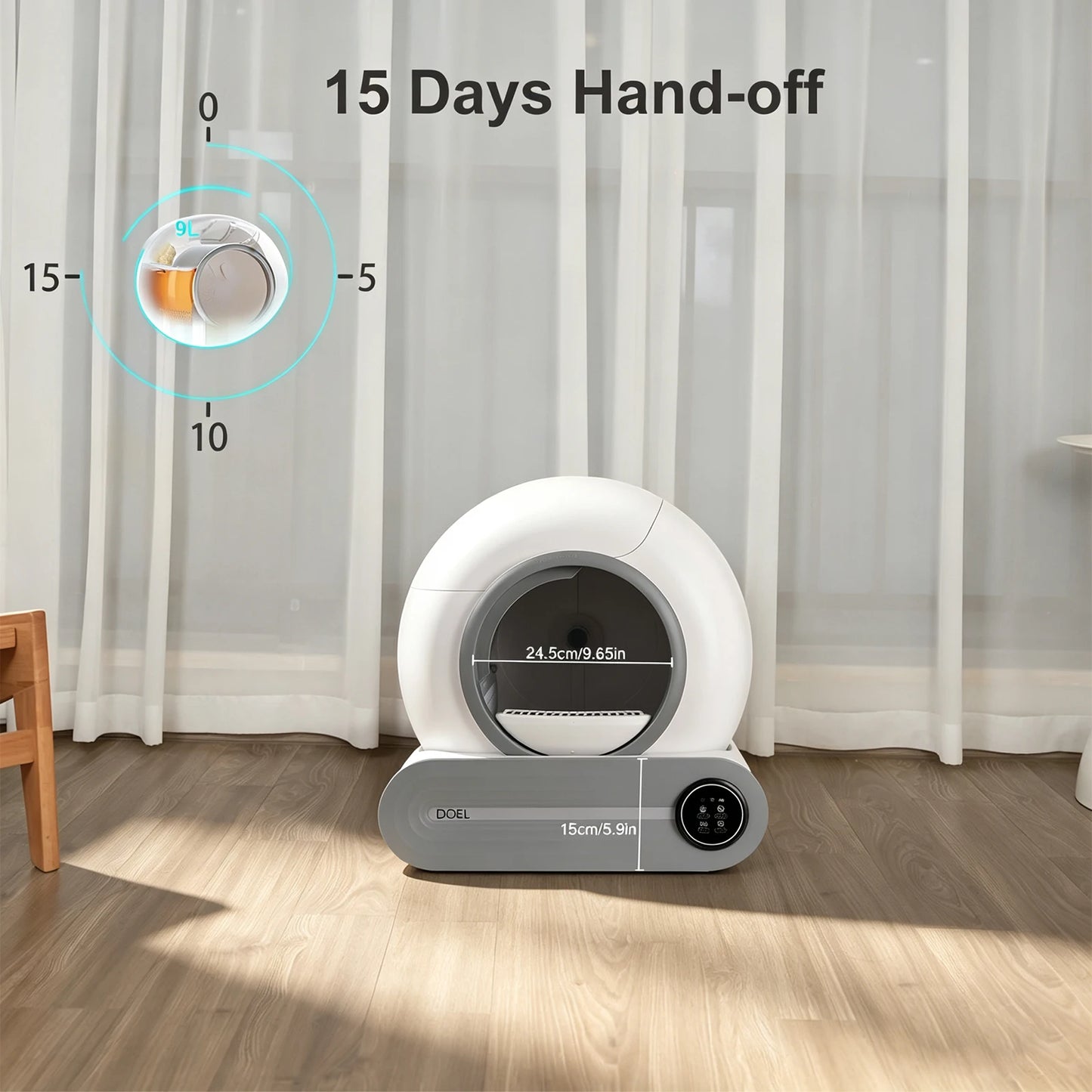 Doel 2026 Upgrade Automatic Smart Cat Litter Box With App And Sd