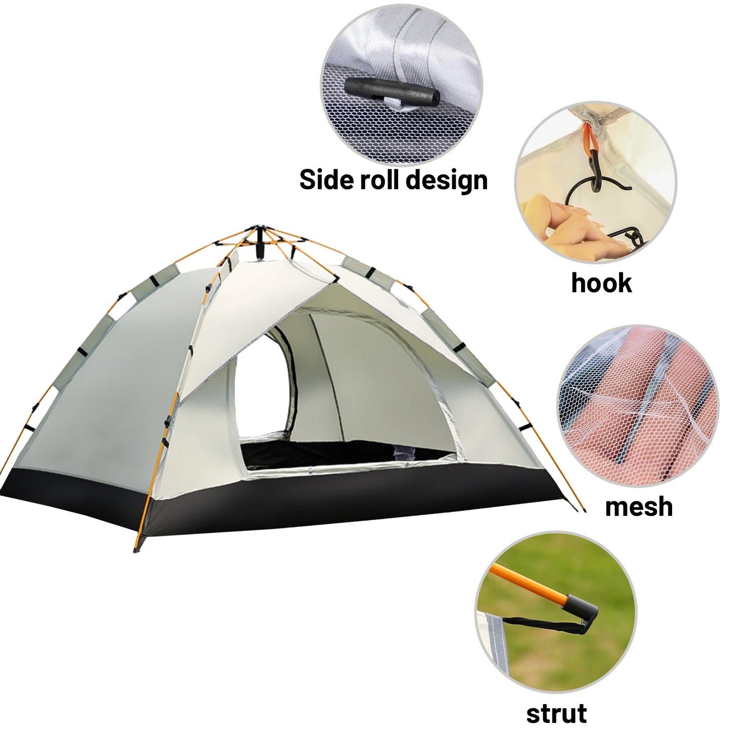 Pakicetus Auto Tent Sunshade Quick 60 Second Setup For Families