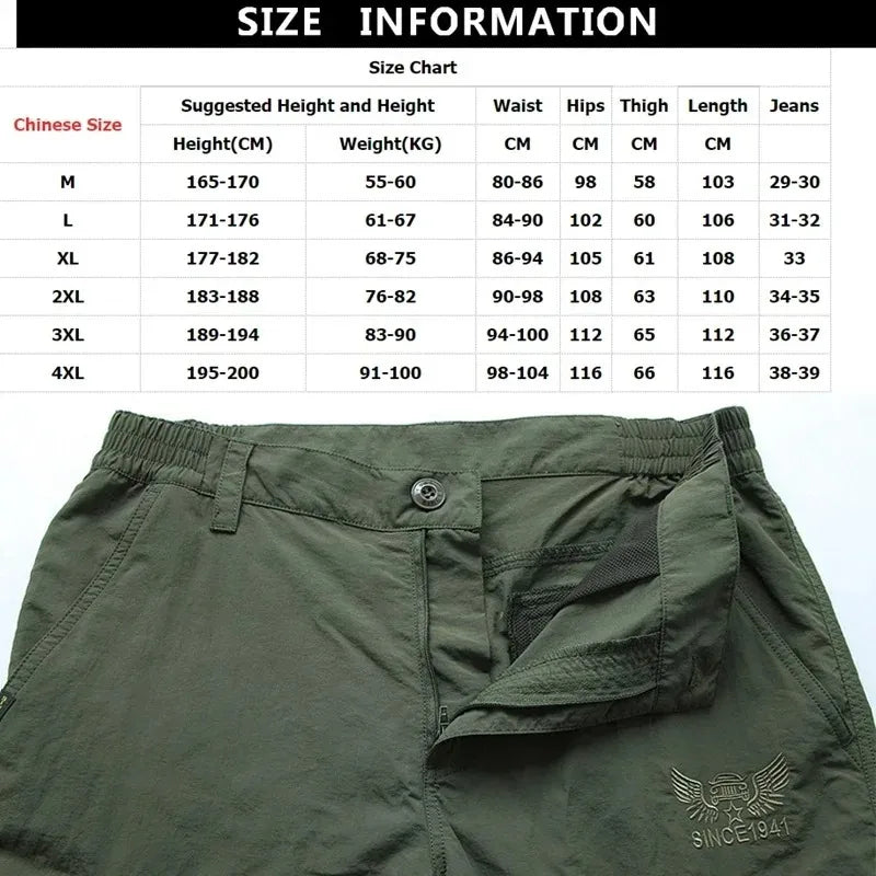 Men's Outdoor Waterproof Camouflage Cargo Pants For Adventure