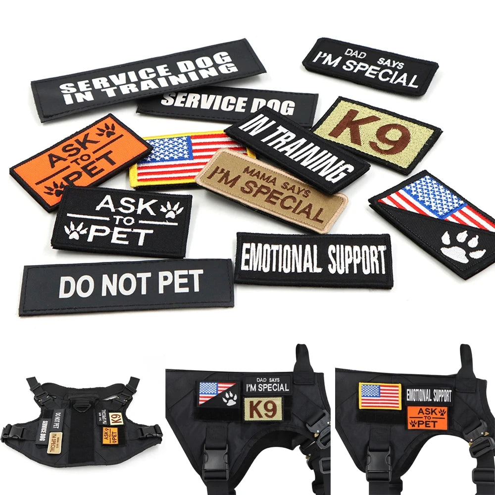 Military Large Dog Harness Vest For Training And Tactical Gear