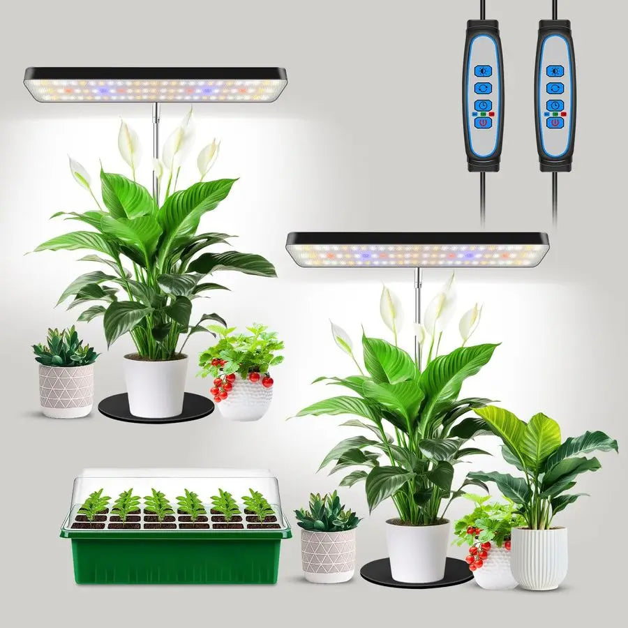 Desk Plant Light Adjustable Full Spectrum LED Grow Lamp