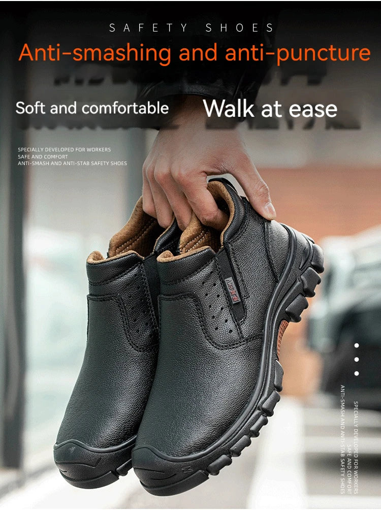 Men Composite Toe Safety Work Boots With Metatarsal Guard