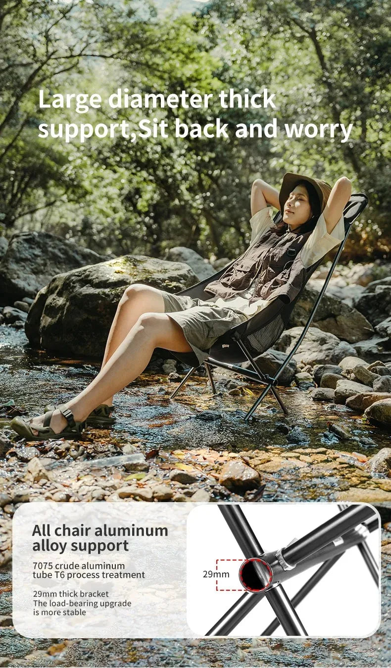 Naturehike Ultralight Folding Chair L04 150kg Load Capacity