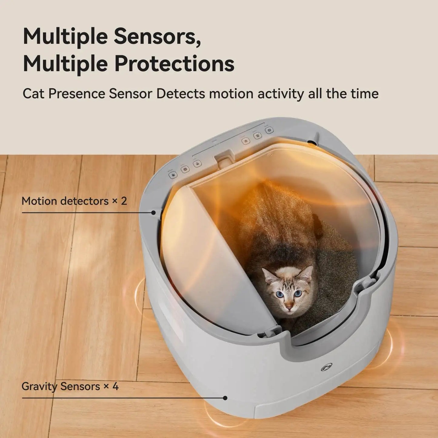 Furoomate Automatic Self Cleaning Cat Litter Box High Capacity