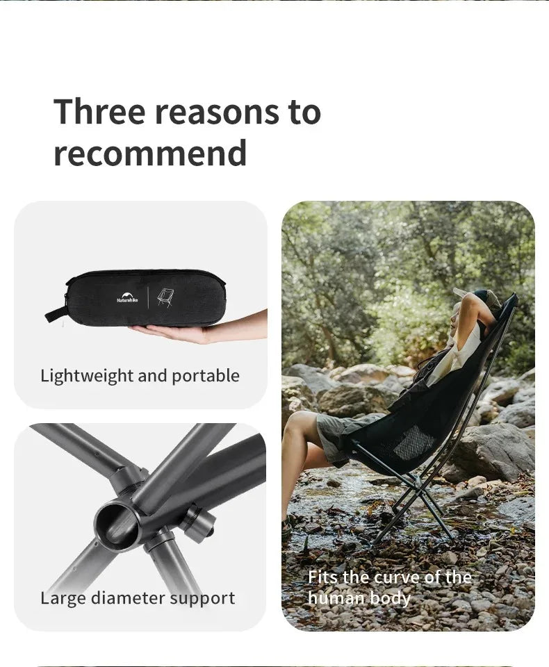 Naturehike Ultralight Folding Chair L04 150kg Load Capacity