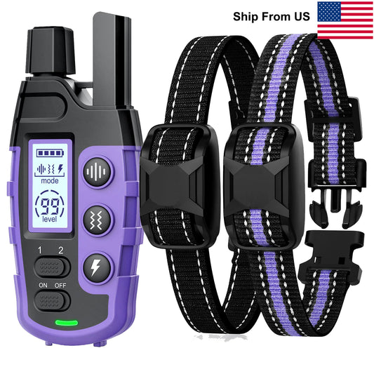 WXRPET Electric Dog Training Collar With Remote Beep Vibration Waterproof