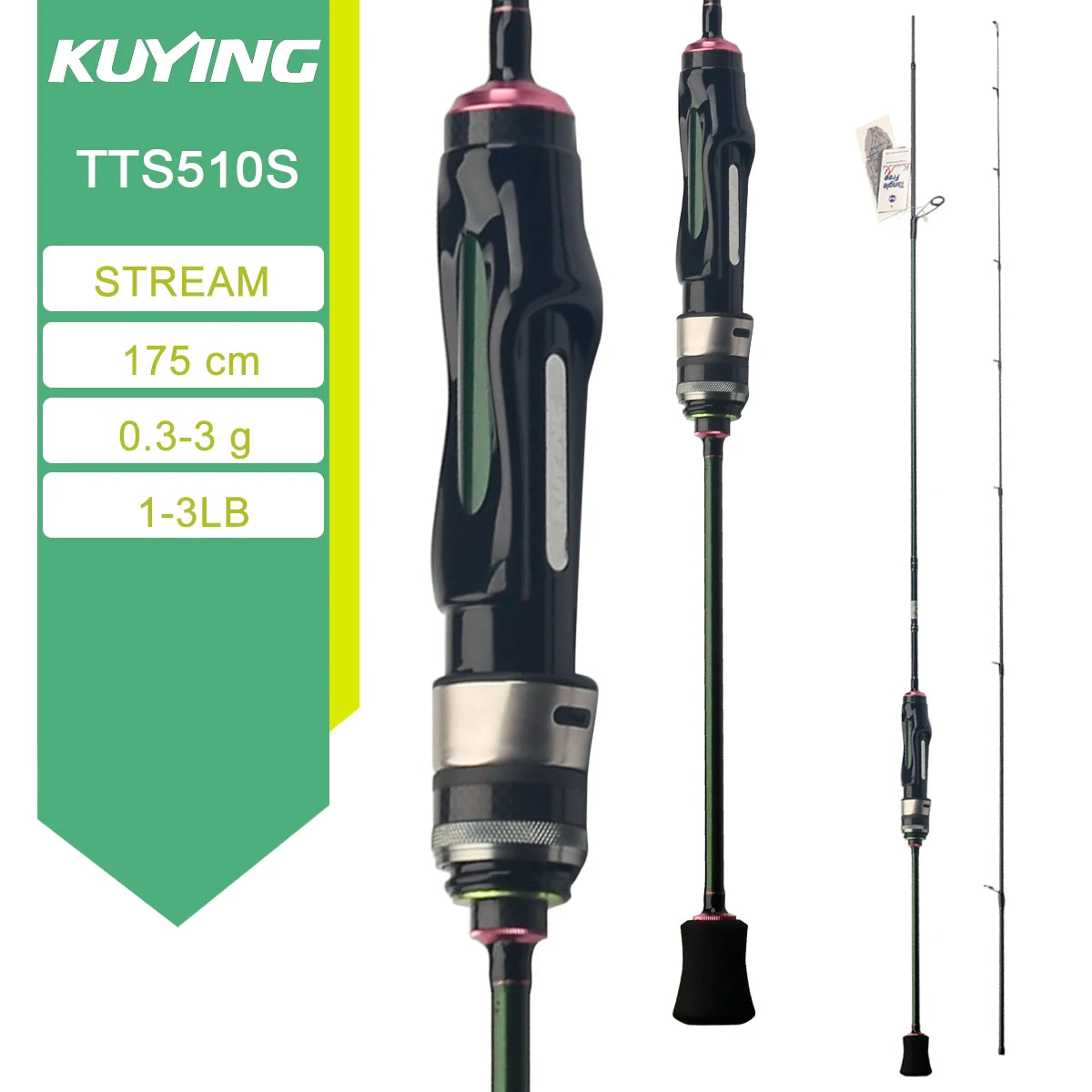 Kuying Teton Spinning Casting Rod Carbon 0.8-8g 1-8lb Fuji