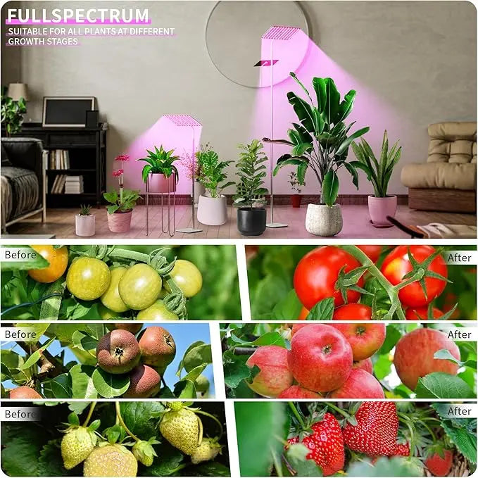 Full Spectrum LED Grow Light With Stand For Indoor Plants