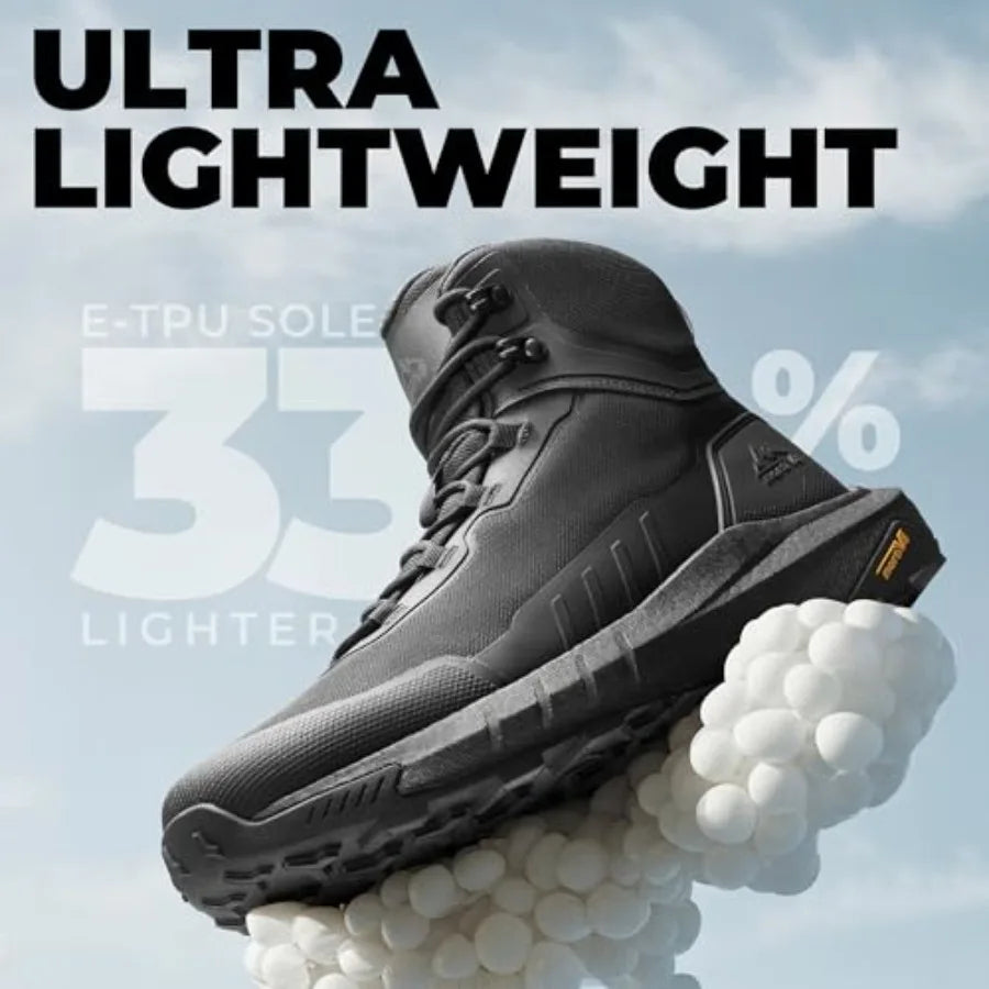 NORTIV 8 Tactical Hiking Boots With Side Zipper And Arch Support