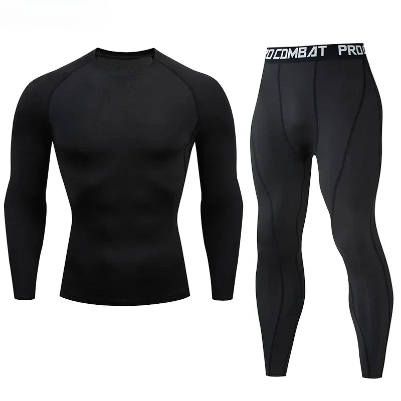 Two Piece Unisex Compression Sportswear Set For Training And Yoga