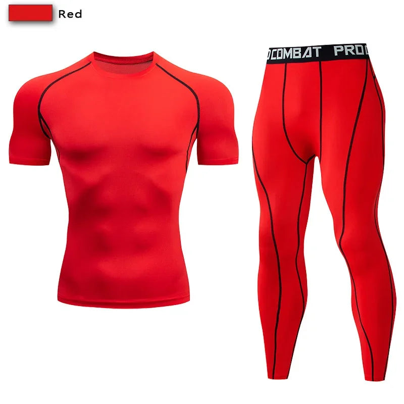 Two Piece Unisex Compression Sportswear Set For Training And Yoga