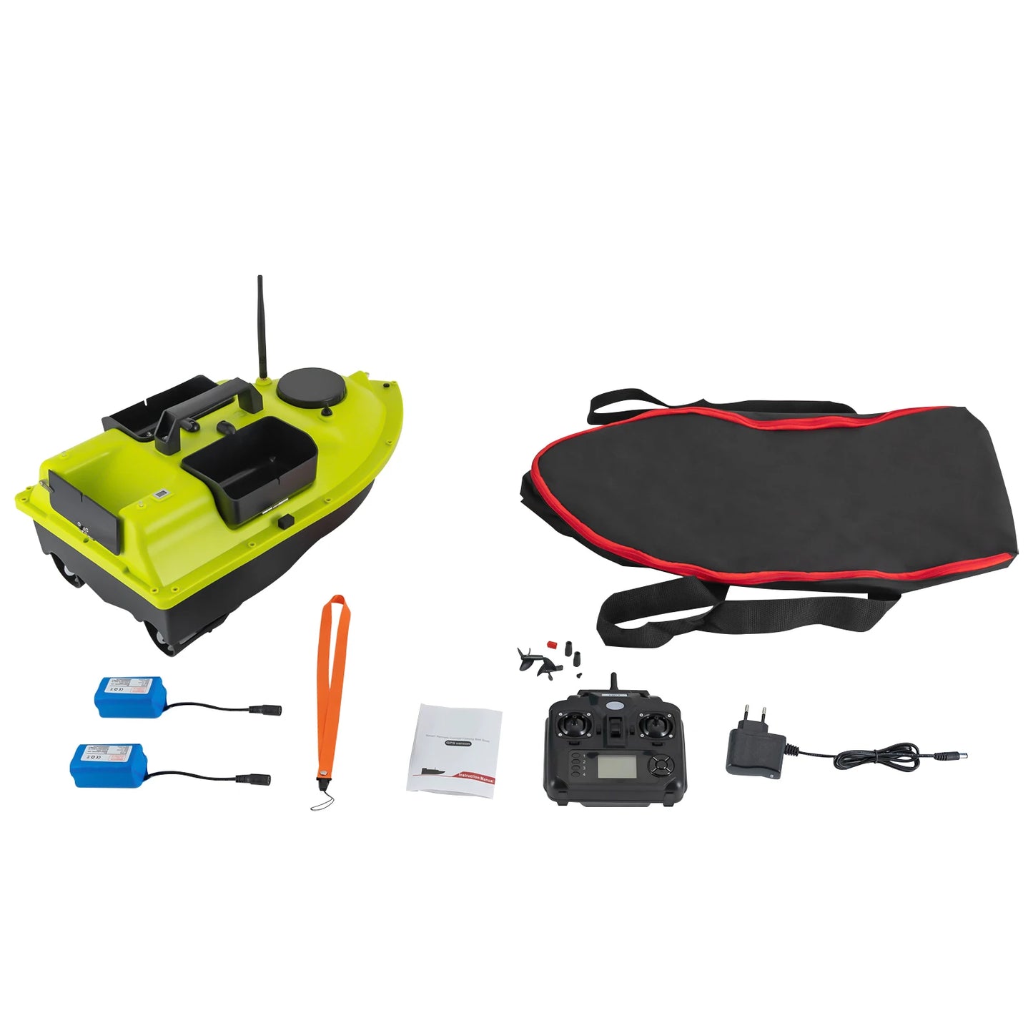 GPS Fishing Bait Boat With 2 Batteries And 16 Positioning