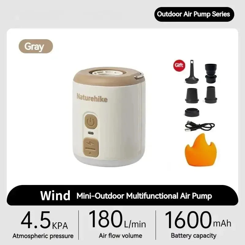 Naturehike Multifunction Air Pump for Inflatable Mats and Camping