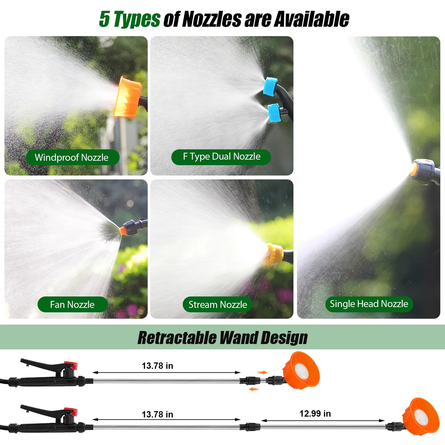 Garden Electric Sprayer Backpack For Irrigation And Weeds