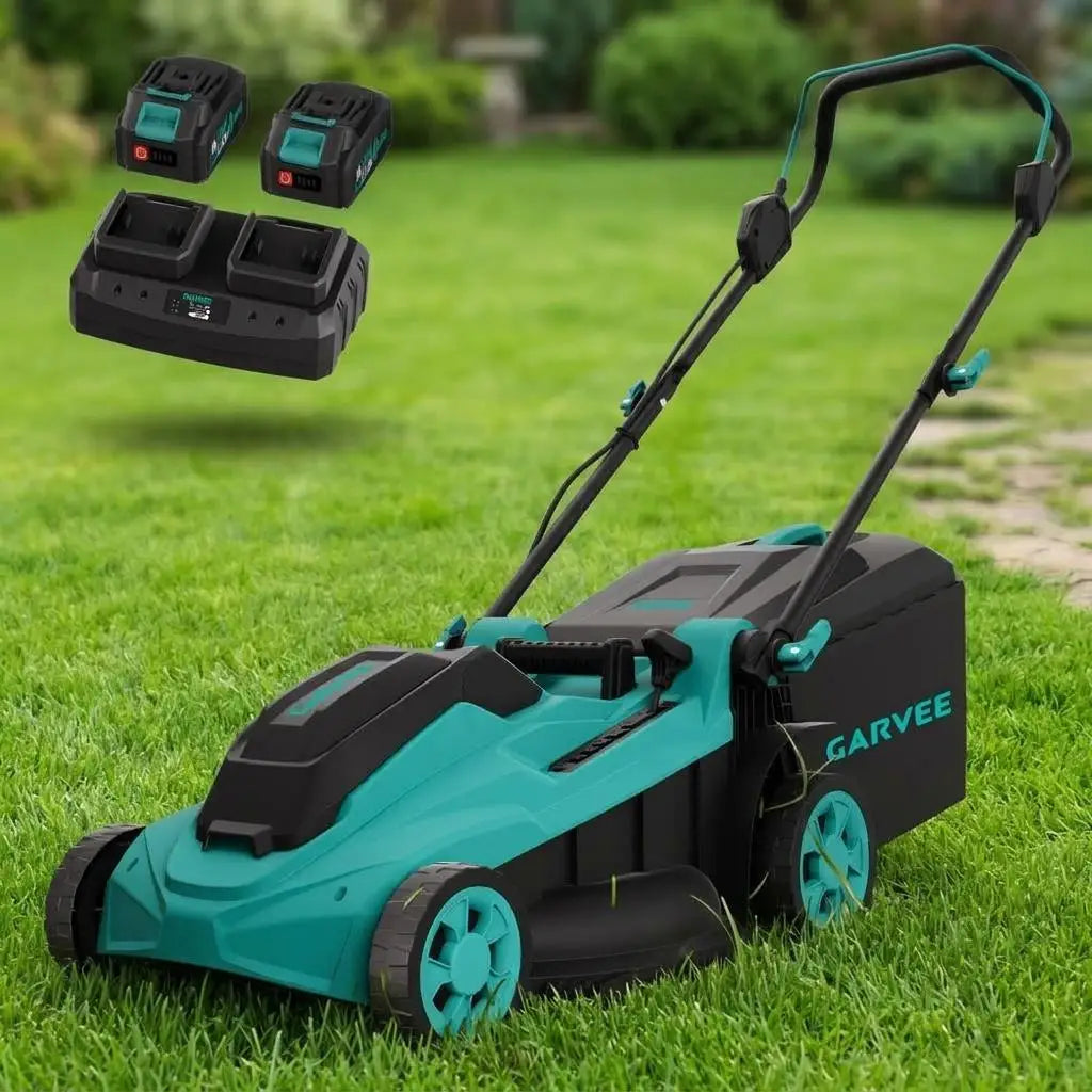 HiMISS 40V Cordless Lawn Mower With Dual Batteries And Charger