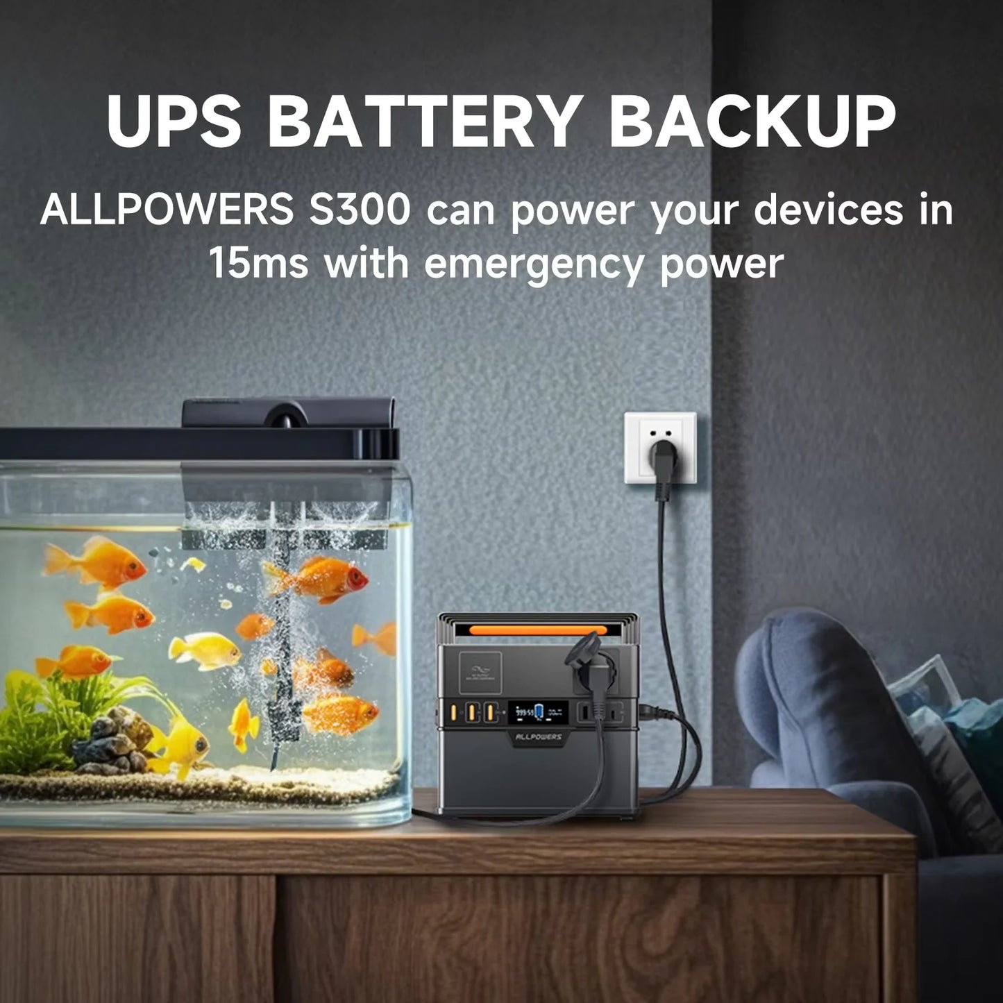 ALLPOWERS S300 Plus Portable Power Station 288Wh 300W Peak 500W