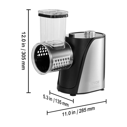 VEVOR Electric Vegetable Slicer, Adjustable Stainless Steel