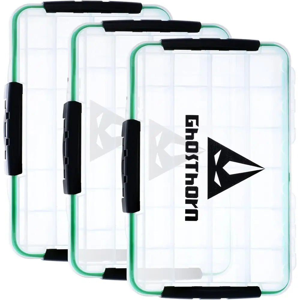 Waterproof Tackle Box Organizer With 3 Removable Dividers For Lures
