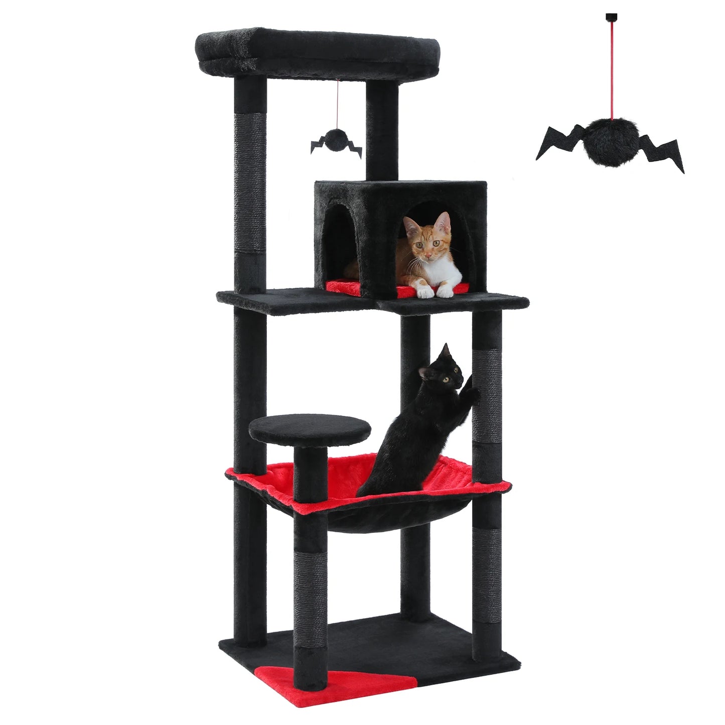 PawZ Road 5 Tier Indoor Cat Tree With Hammock
