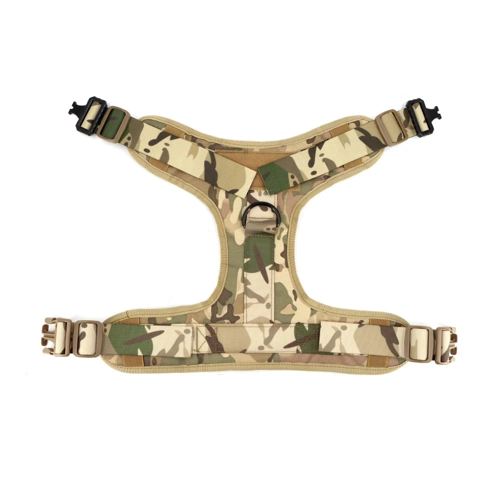 Military Large Dog Harness Vest For Training And Tactical Gear
