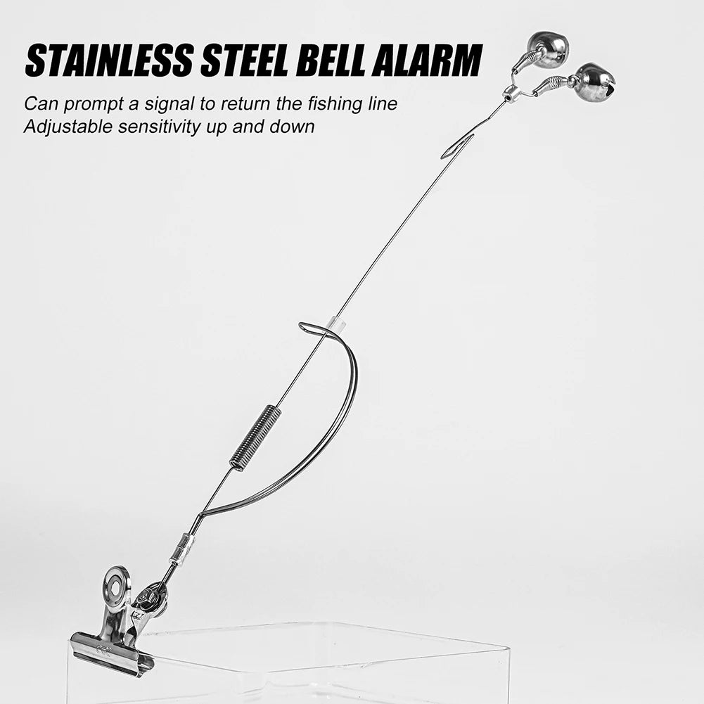 JOCESTYLE Fishing Rod Bite Alarm Stainless Steel Night Bell