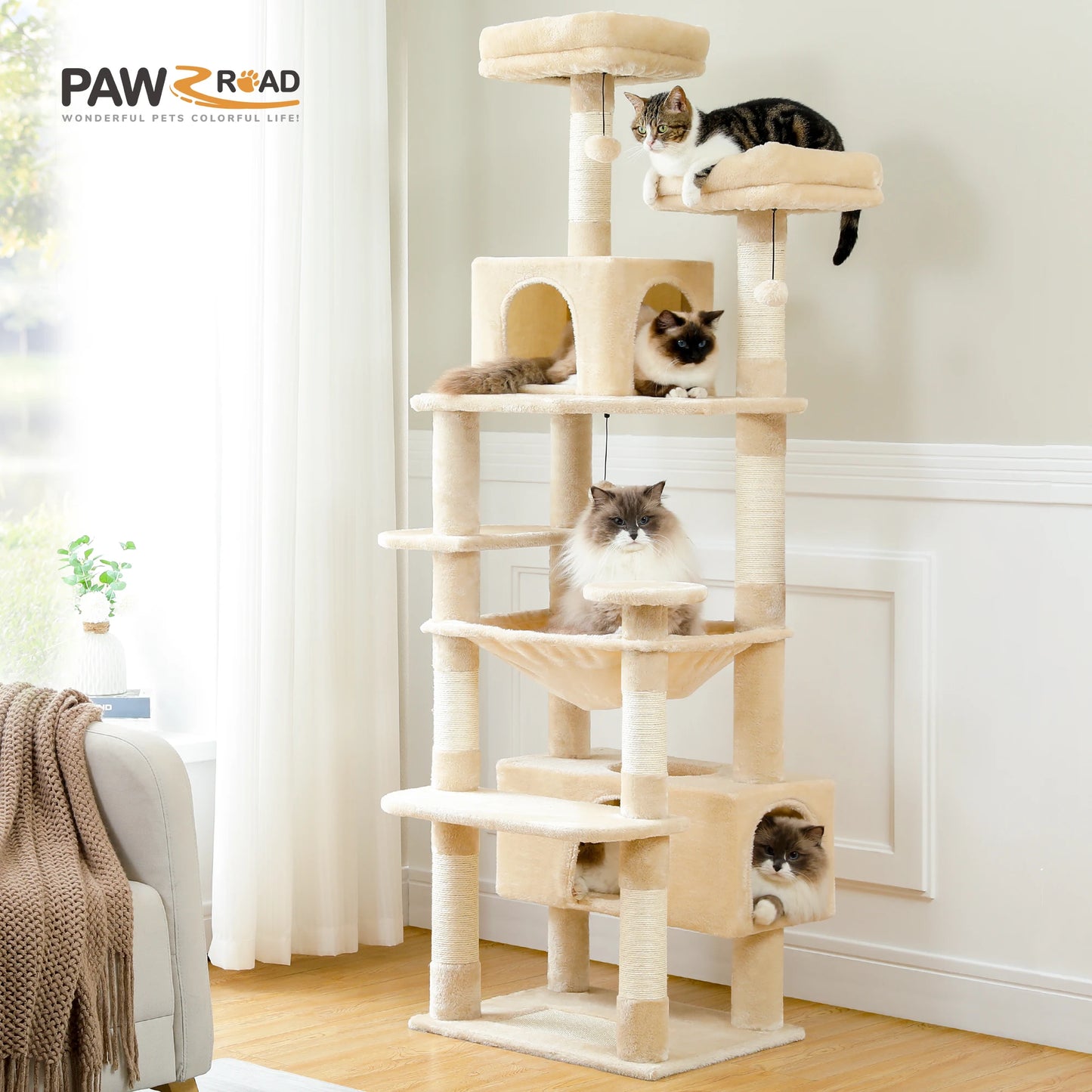 Pawz Road Multi Level Large Cat Tree Condo